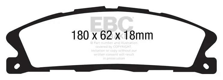 EBC 6000 Series Greenstuff Truck/SUV Brakes Disc Pads (DP61886) Best Price