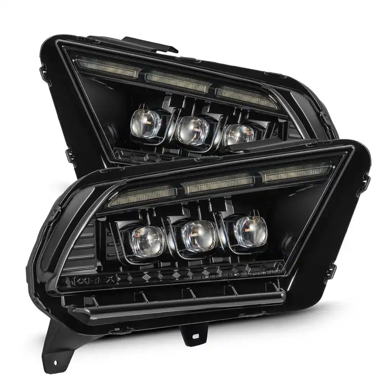 13-14 Ford Mustang MK II NOVA-Series LED Projector Headlights Black Top Pick
